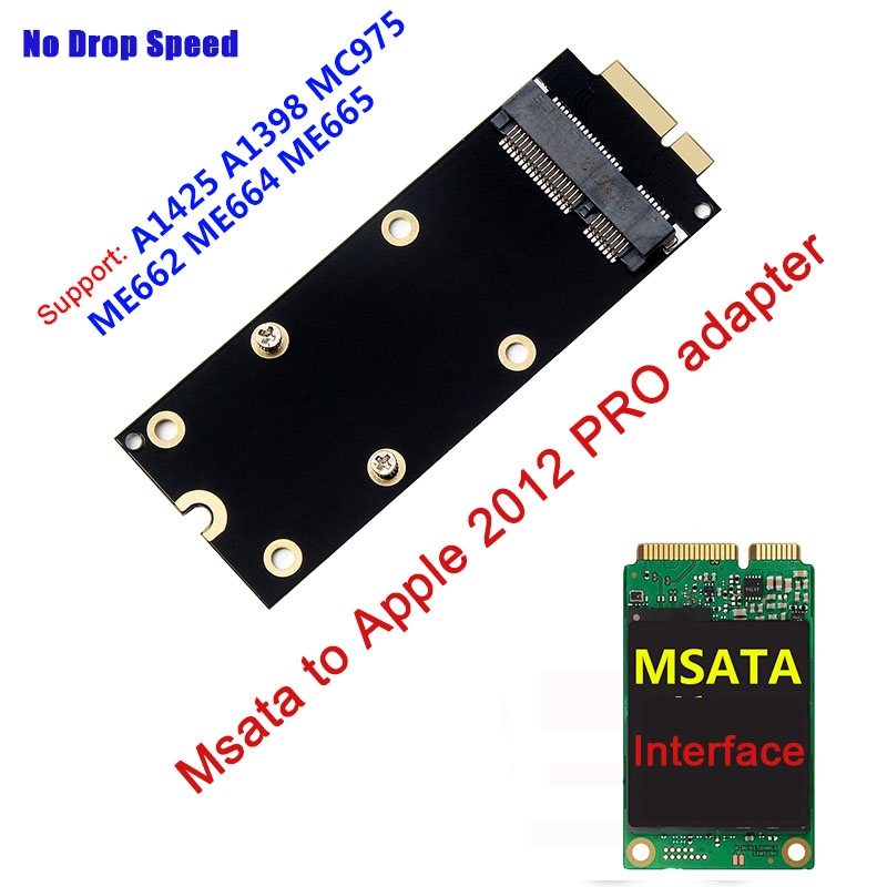 Msata Ssd To 2012 Macbook Pro A1425 A1398 Ssd Adapter For Apple Hdd Tools 8346